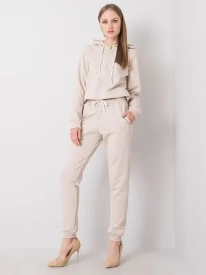 Pantaloni trening dama bej - pantaloni