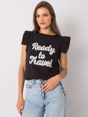 Bluza dama cu imprimeu negru - bluze