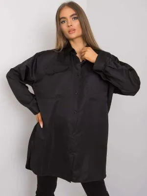 Camasa dama lunga negru - camasi