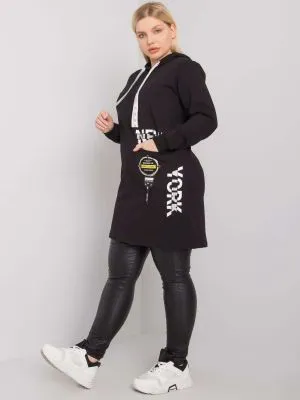Tunica dama plus size negru - tunici