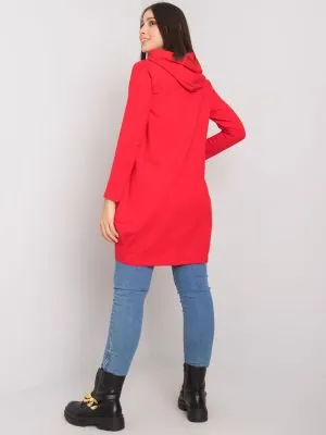 Tunica dama plus size rosu - tunici