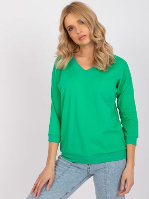 Bluza dama basic verde - bluze