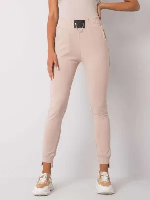 Pantaloni trening dama bej - pantaloni