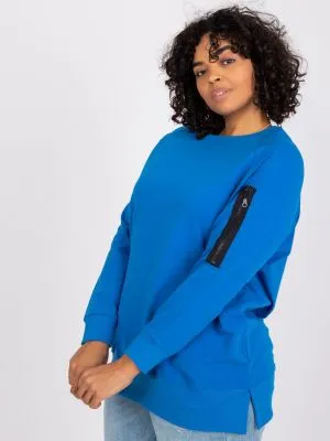 Tunica dama plus size albastru - tunici
