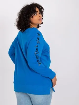 Tunica dama plus size albastru - tunici