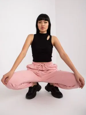 Pantaloni trening dama roz - pantaloni