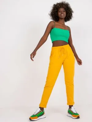 Pantaloni trening dama portocaliu - pantaloni