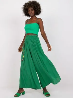 Pantaloni dama verde - pantaloni
