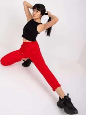 Pantaloni trening dama rosu - pantaloni