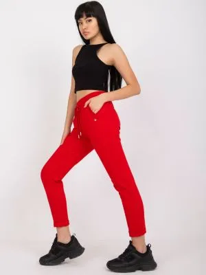 Pantaloni trening dama rosu - pantaloni