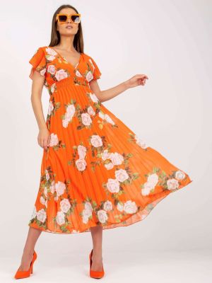 Rochie de zi portocaliu - rochii de zi