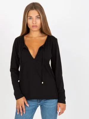 Bluza dama basic negru - bluze