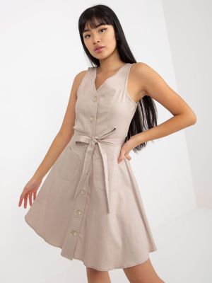 Rochie de blugi bej - rochii de zi