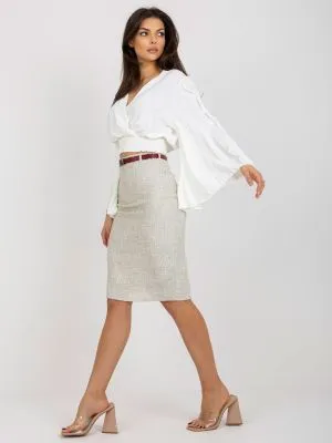 Bluza dama eleganta bej - bluze