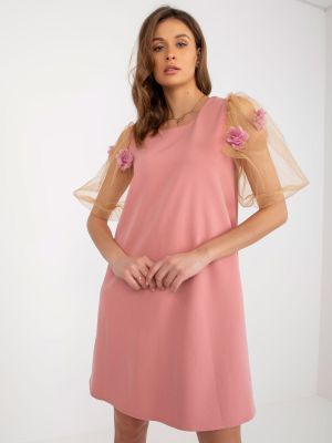 Rochie de cocktail roz Luna - rochii de ocazie