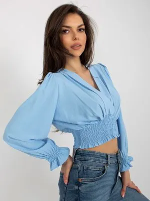 Bluza dama eleganta albastru - bluze
