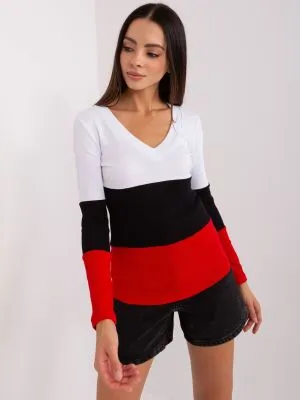 Bluza dama cu maneca lunga alb - bluze