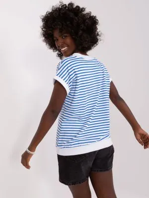 Bluza dama cu imprimeu alb - bluze