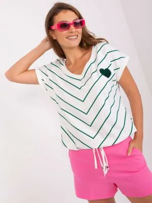 Bluza dama cu imprimeu alb - bluze