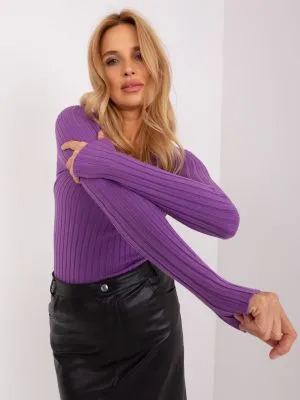 Pulover dama violet - pulovere