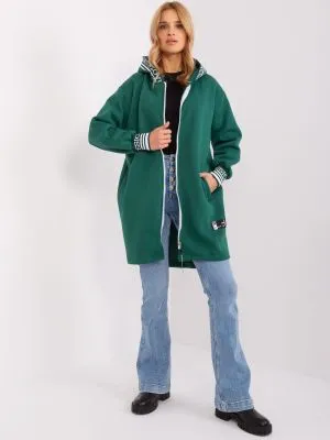 Hanorac dama cu gluga verde - hanorace