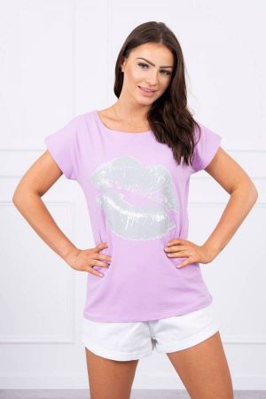 Tricou dama violet - Tricouri, topuri