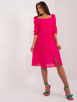 Rochie de zi casual roz - rochii de zi