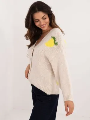 Cardigan dama bej - cardigane