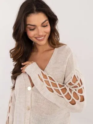 Cardigan dama bej - cardigane