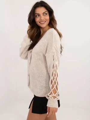 Cardigan dama bej - cardigane