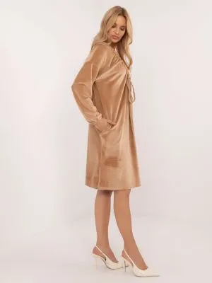 Rochie de zi casual bej - rochii de zi