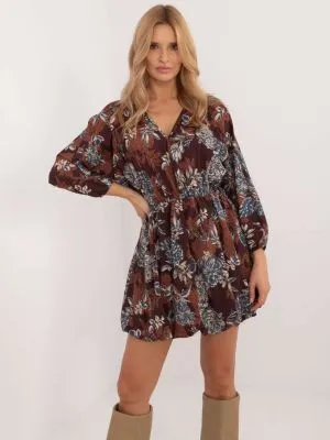 Rochie de zi maro - rochii de zi