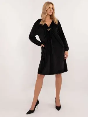 Rochie de zi casual negru - rochii de zi