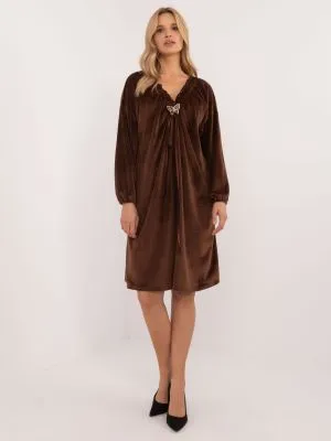 Rochie de zi casual maro - rochii de zi