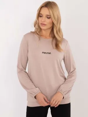 Bluza dama cu maneca lunga bej - bluze