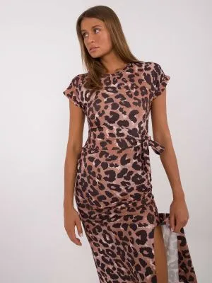 Rochie de zi bodycon maro - rochii de zi
