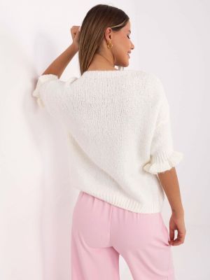 Pulover dama supradimensionata bej - pulovere
