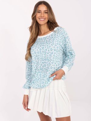 Bluza dama cu imprimeu albastru - bluze