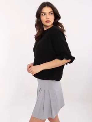 Pulover dama supradimensionata negru - pulovere