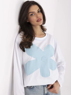 Bluza dama supradimensionata alb - bluze
