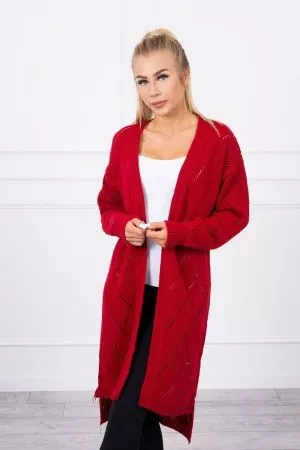 Cardigan dama rosu - cardigane