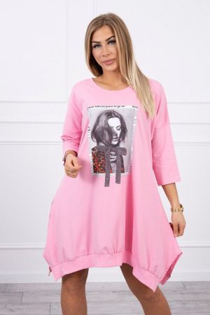 Rochie de zi roz - rochii de zi