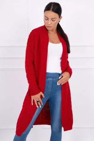 Cardigan dama rosu - cardigane