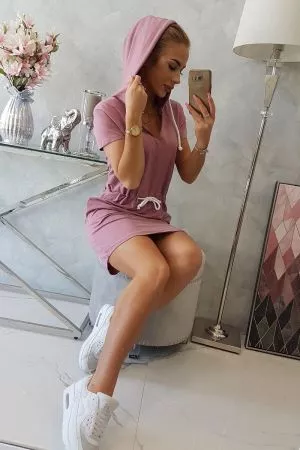 Rochie de zi roz - rochii de zi