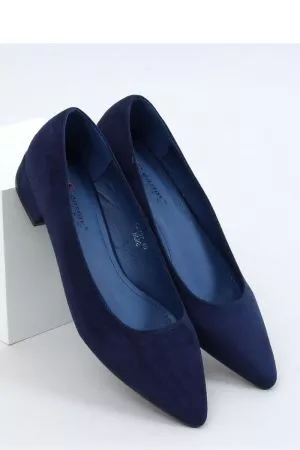 Pantofi cu toc bleumarin Inello - pantofi cu toc