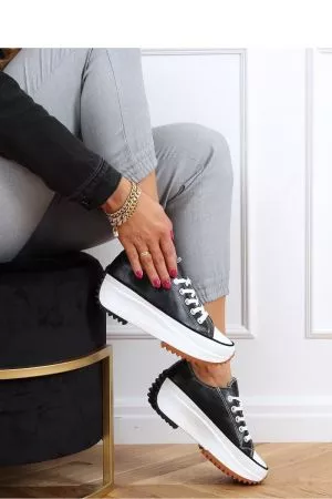 Sneakers dama negru Inello - sneakers dama, tenisi dama