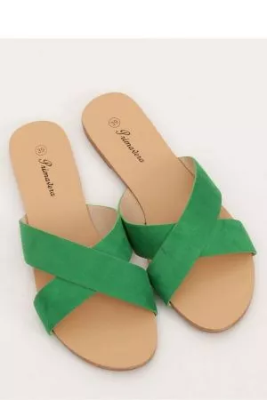 Papuci dama verde Inello - papuci dama