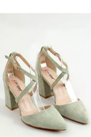 Pantofi cu toc verde Inello - pantofi cu toc