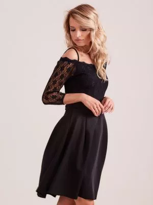 Rochie de cocktail negru Aubree - rochii de ocazie