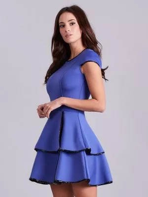 Rochie de cocktail albastru Evelyn - rochii de ocazie